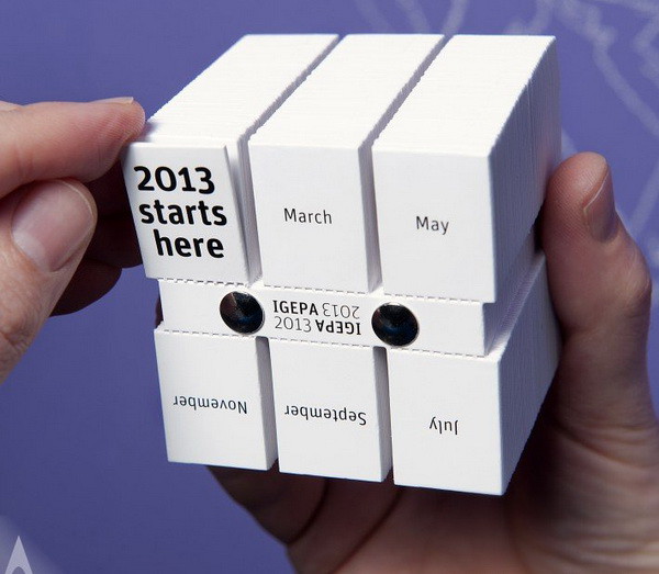 интерактивный куб-календарь