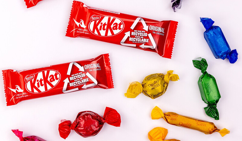 Nestle делает свою упаковку конфет бумажной
