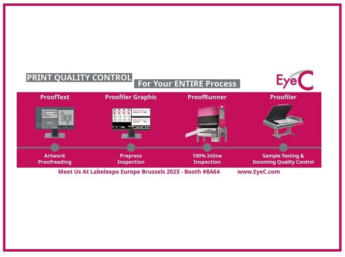 EyeC представит новые решения для контроля печати этикеток на Labelexpo Europe